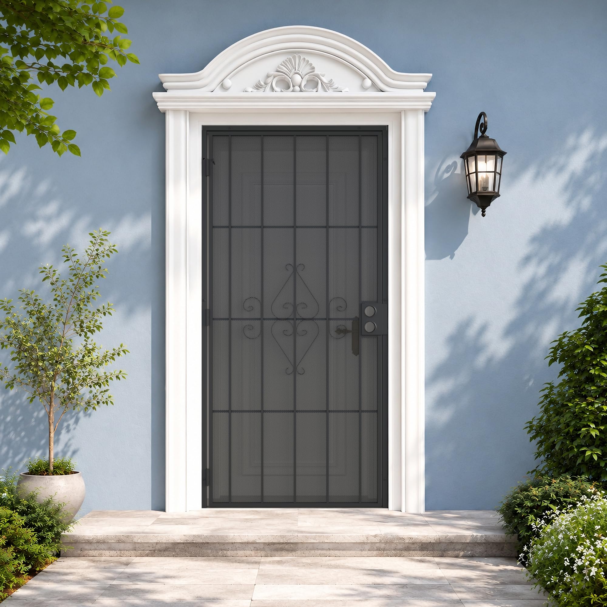 Photo 1 of BARNSMITH Security Screen Door, 36" x 80", Black