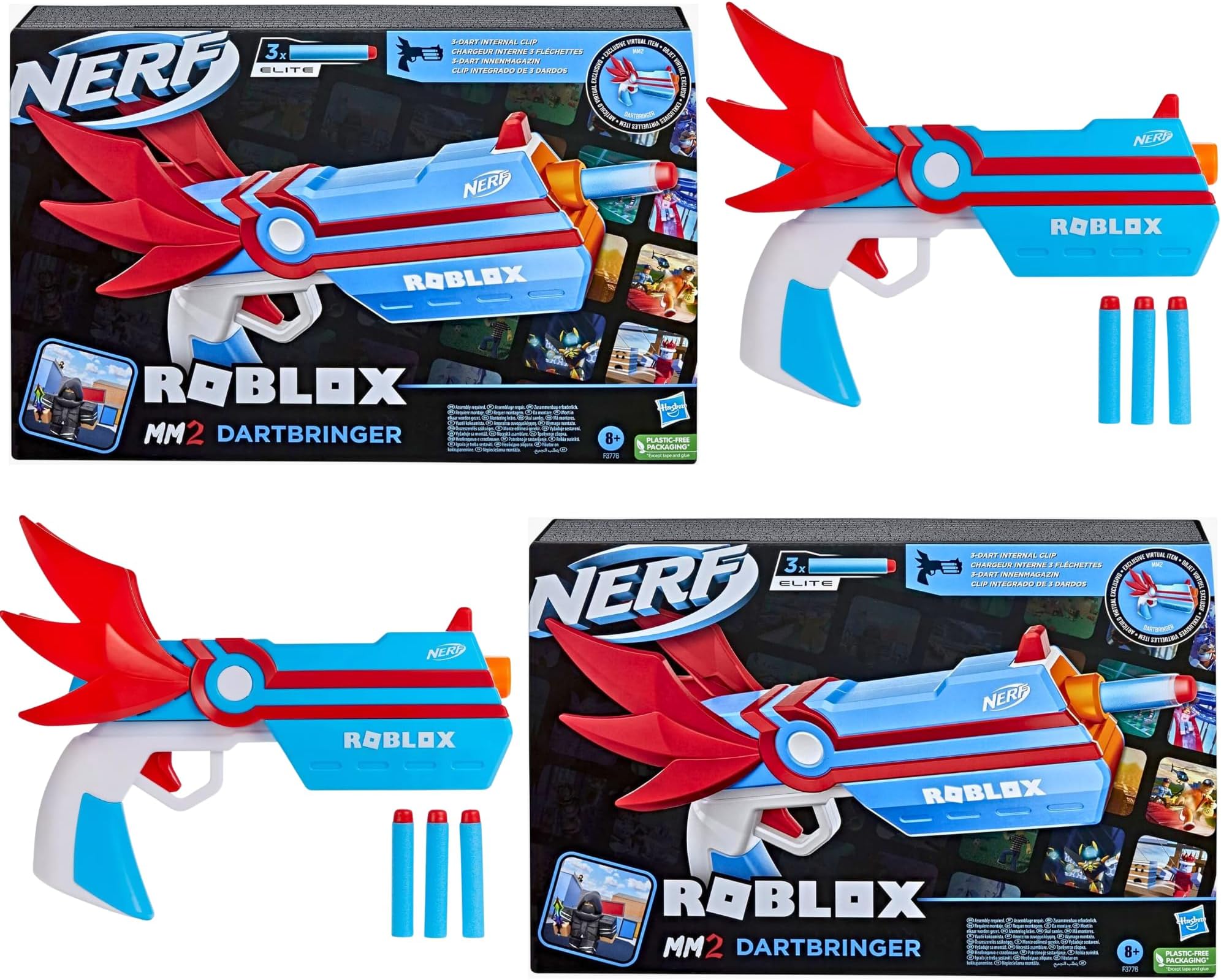 Nerf - Roblox MM2 Dartbringer - Twin Pack with Exclusive Code