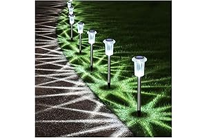 DenicMic Solar Lights Outdoor 10 Pack Pathway Solar Lights