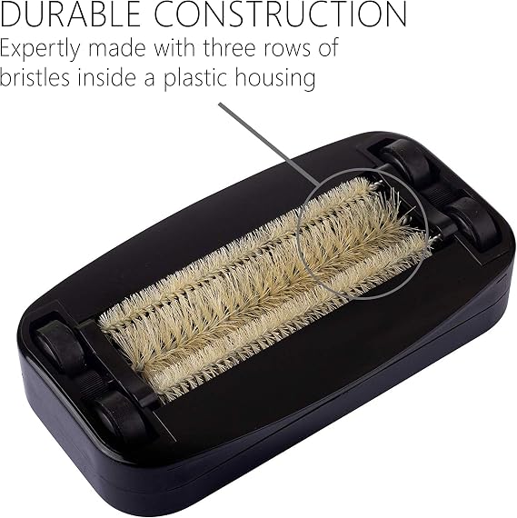Fuller Brush Premium Table Tidy Handheld Crumb Sweeper for Tabletops Compact Crumb Remover with Bristle Rows Easy to Use, Durable & Portable Cleaning Tool, Black (Pack of 1)