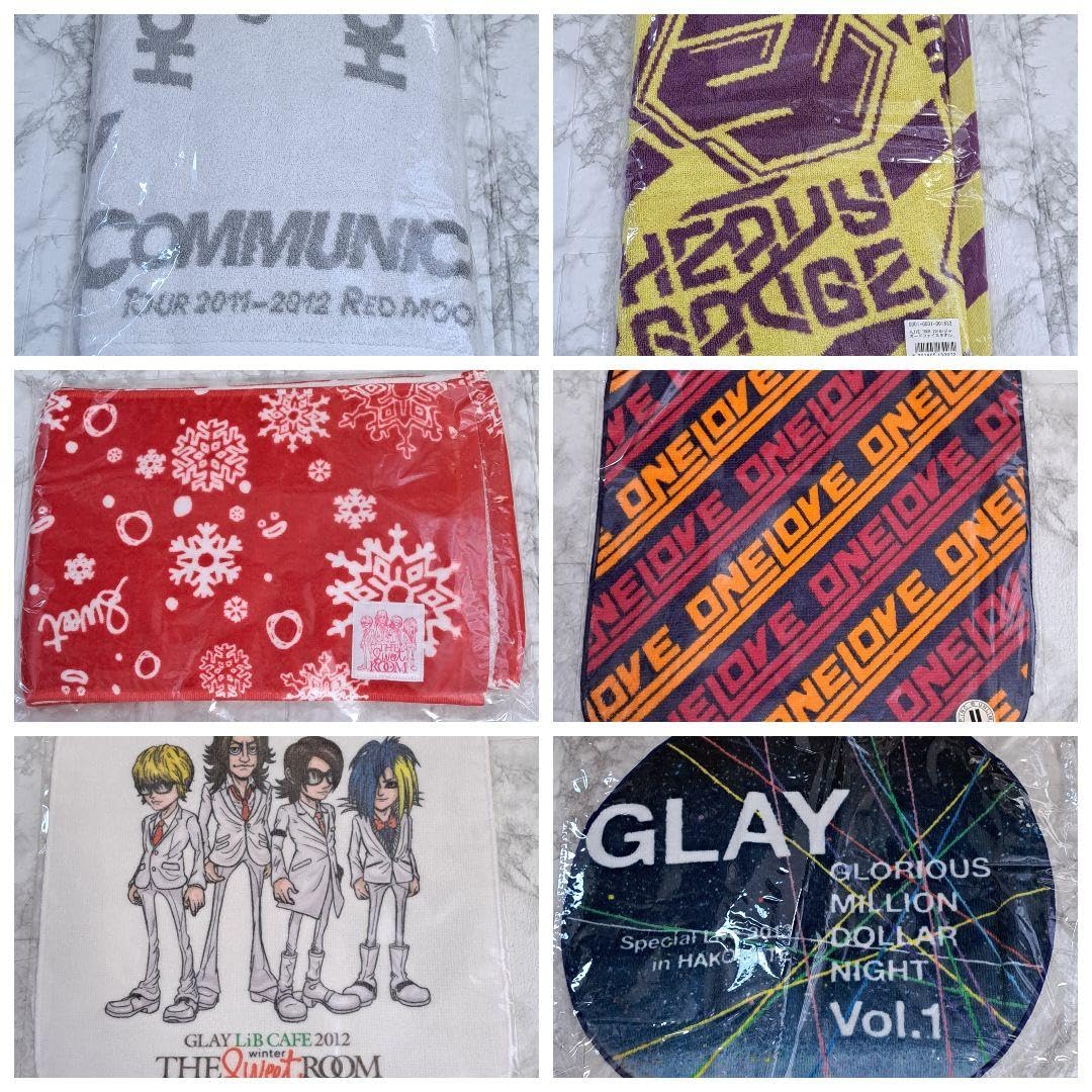 Amazon.co.jp: GLAY タオルセット 6点 バスタオル マフラー