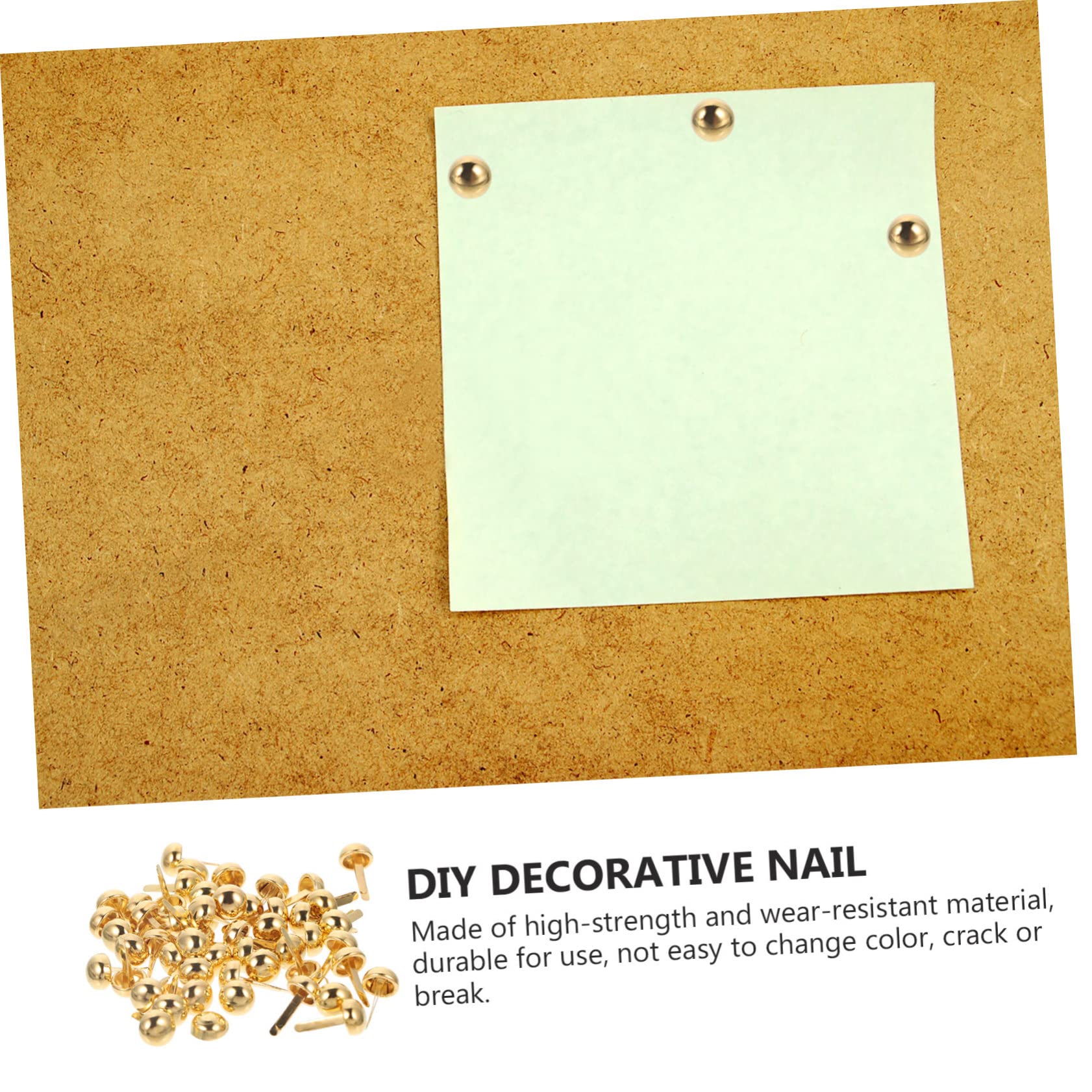 SOESFOUFU 100pcs Decorative Nails for Crafts Paper Fastener Brads Scrapbooking Paper Fastener for Boys and Girls and Adults