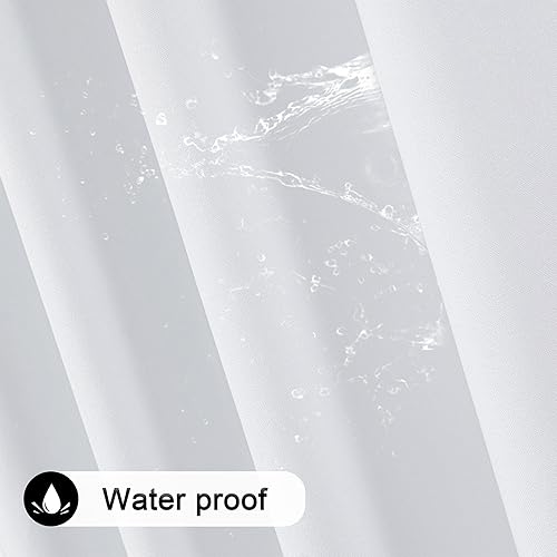 Miniatura 6 de Cortinas opacas de lino blanco puro 100% para dormitorio, 95 pulgadas de largo, ahorro de energía, aislamiento térmico, cortinas de estilo rústico