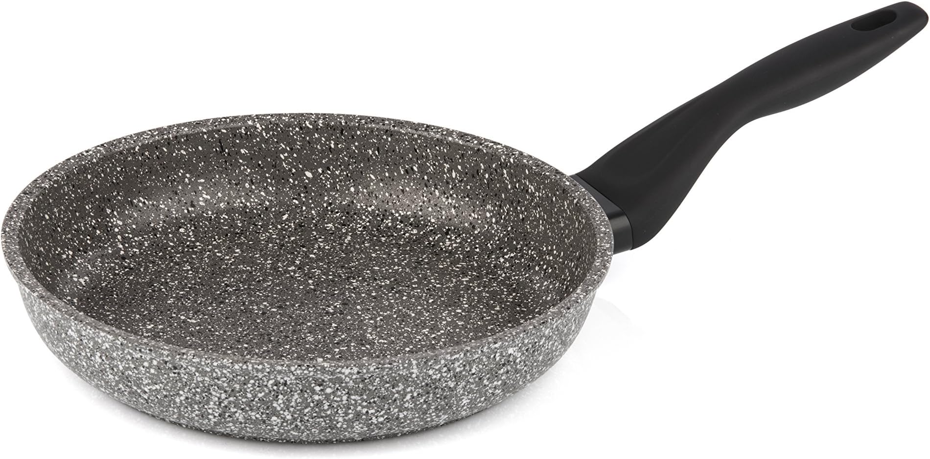 BarazzoniGran Sasso Plus Frying Pan, Marmotech Plus 6 Layers Stone Effect, Diameter 20 cm, 1.1 liters. Made in Italy.