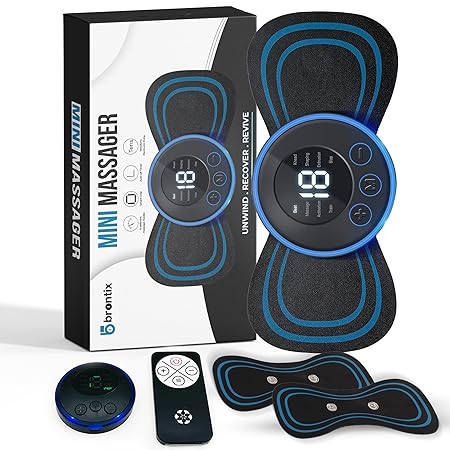 BRONTIX - Portable Full body massage machine | Neck massager for pain relief | Pain relief massager | Back massage machine | wireless portable body massager