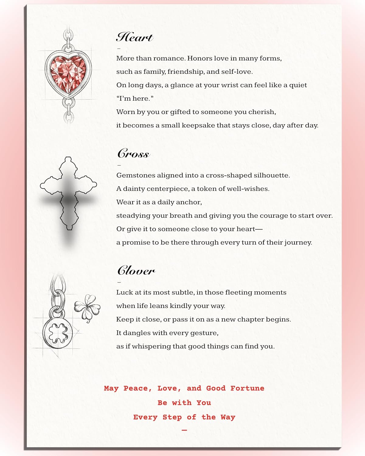 ÀIMBRACE Birthstone Bracelets for Women - Cross Bracelet with Moissanite Cross and Heart Birthstone Charm, 925 Sterling Silver, Birthday Gift for Mom Wife Girlfriend Daughter, Rhodium-Plated Jewelry
