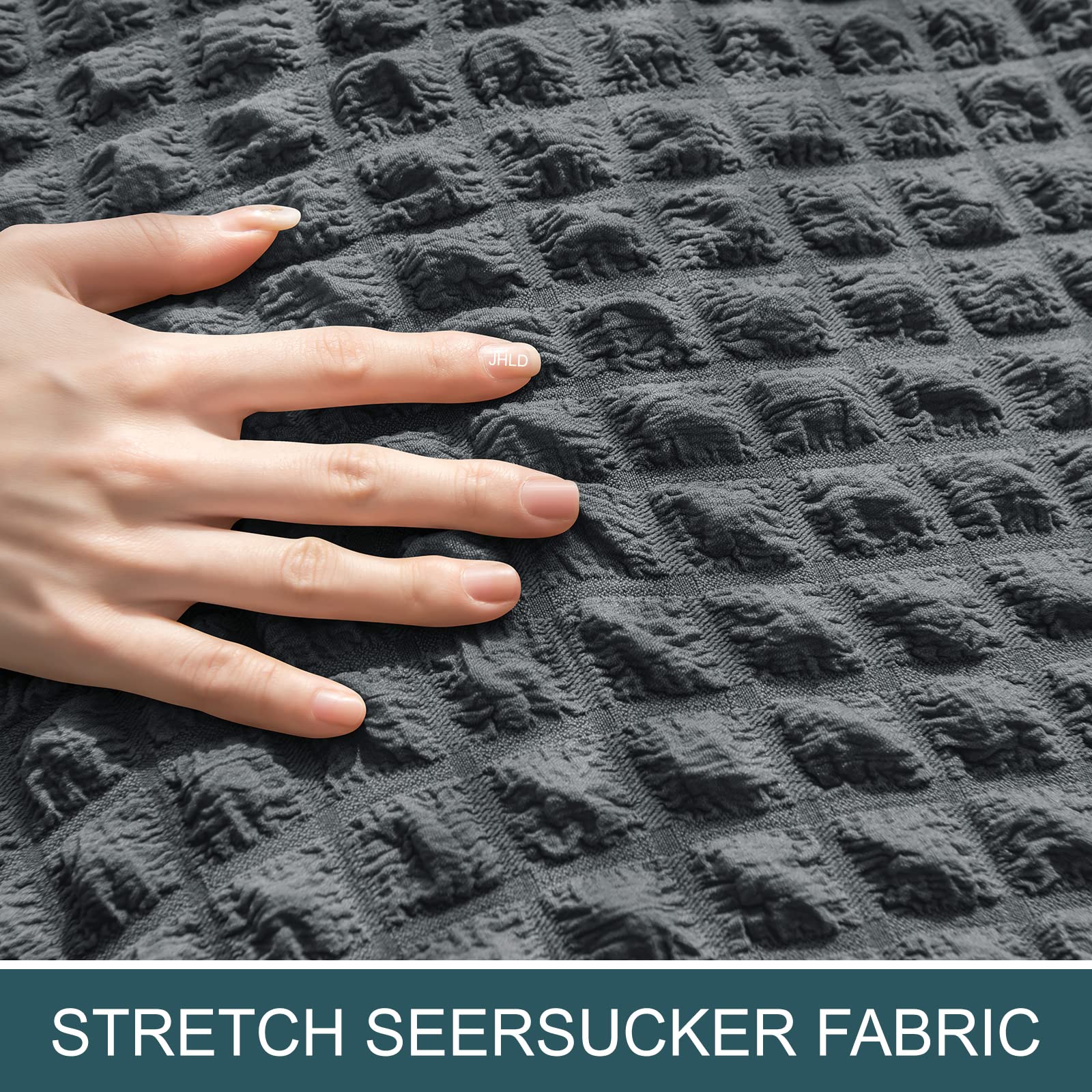 Coprisgabello Da Bar Con Schienale - Set Di 2 Fodere Elastiche Lavabili In Poliestere, Colore Beige