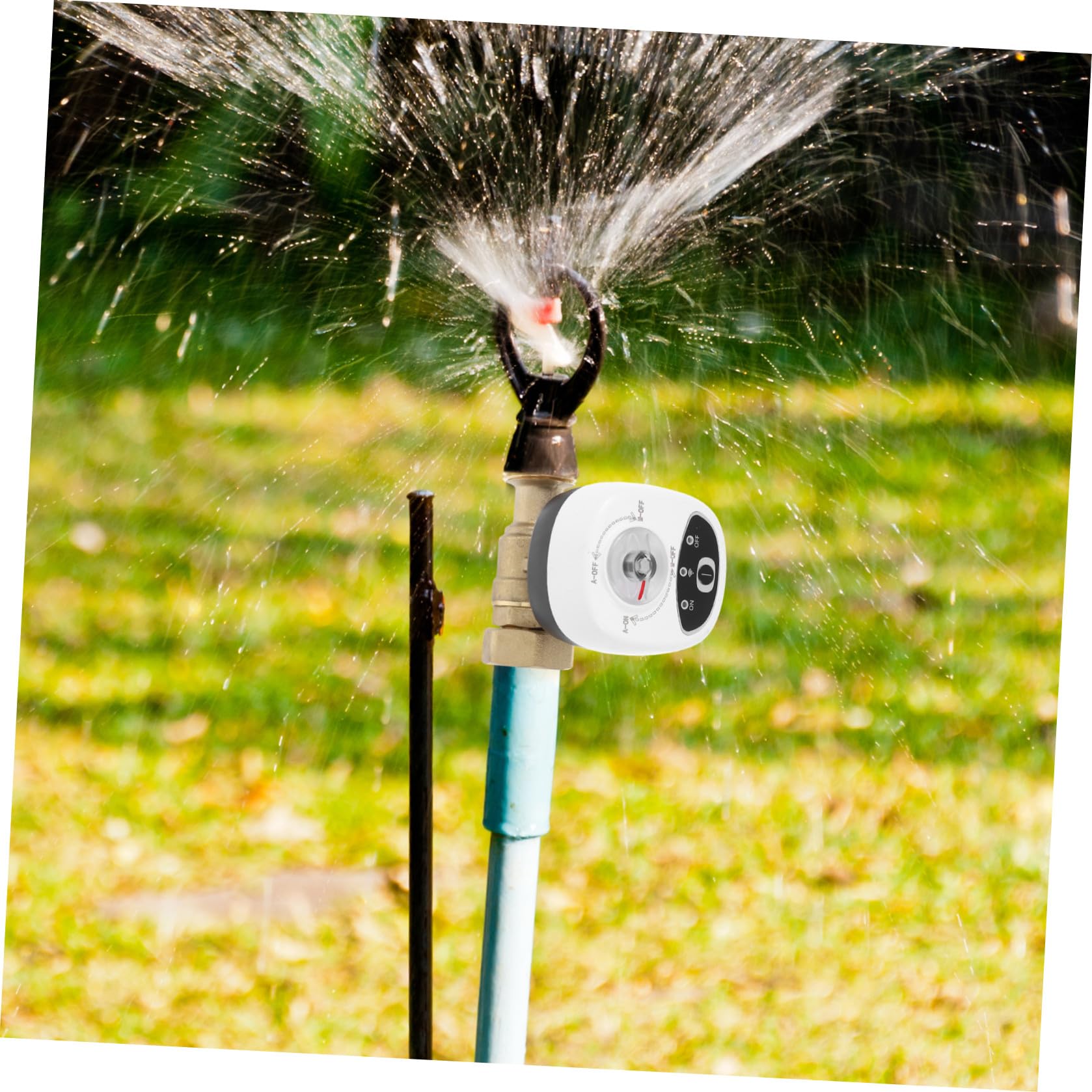 Válvula de Agua Inteligente Wifi Ahorro de Agua Garantizado con Temporizador y Alarma Material PC y Abs Control Remoto para Sistemas de Riego
