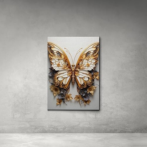 Miniatura 2 de Butterfly Wall Art, Rose Gold Art Print, Home Decor, Unique Gift For Her, Monarch Butterfly Print, Nature Lover Gift, Decor Canvas, Art Print