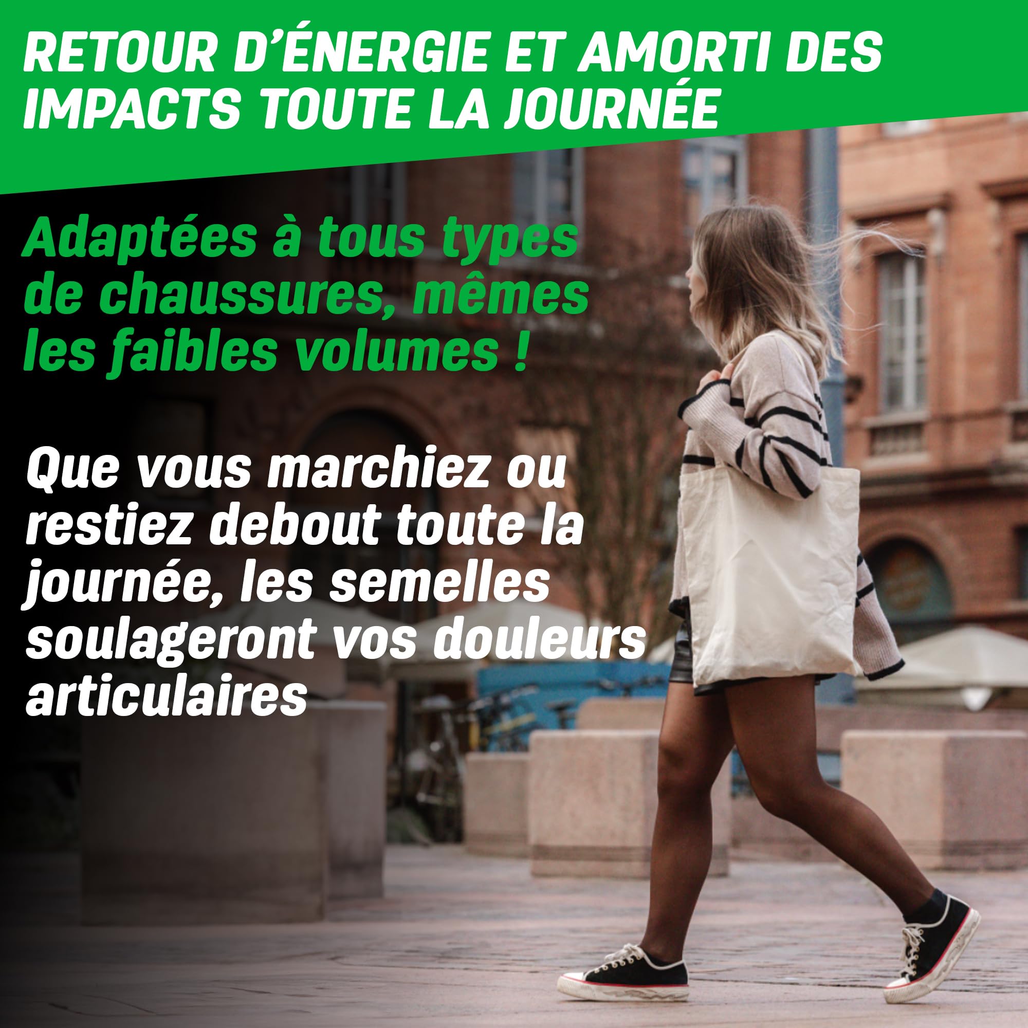 Semelles 3Feet Slim Low, Pieds à voûtes plantaires basses, Adaptées aux faibles volumes chaussants, Soutien du Pied et Confort longue durée