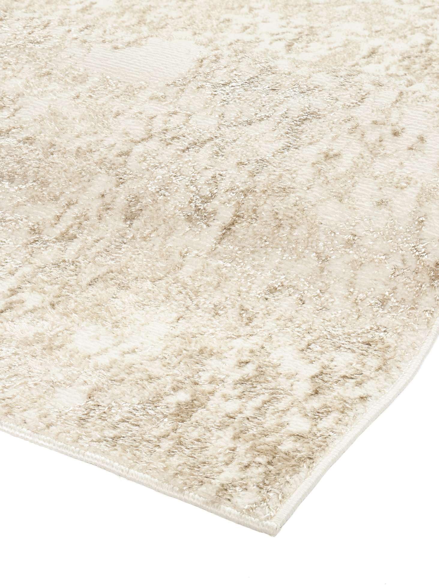 RugVista Sterling, Tapis, Modernes, 200 x 300 cm, Rectangulaire, Poil Moyen, Salle de séjour, Chambre, Nettoyage à Sec Seulement, Blanc/Clair Beige