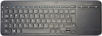 Microsoft All-in-One Media Keyboard - Vezeték nélküli multimédiás billentyűzet beépített touchpaddel, QWERTY kiosztás, fekete 2