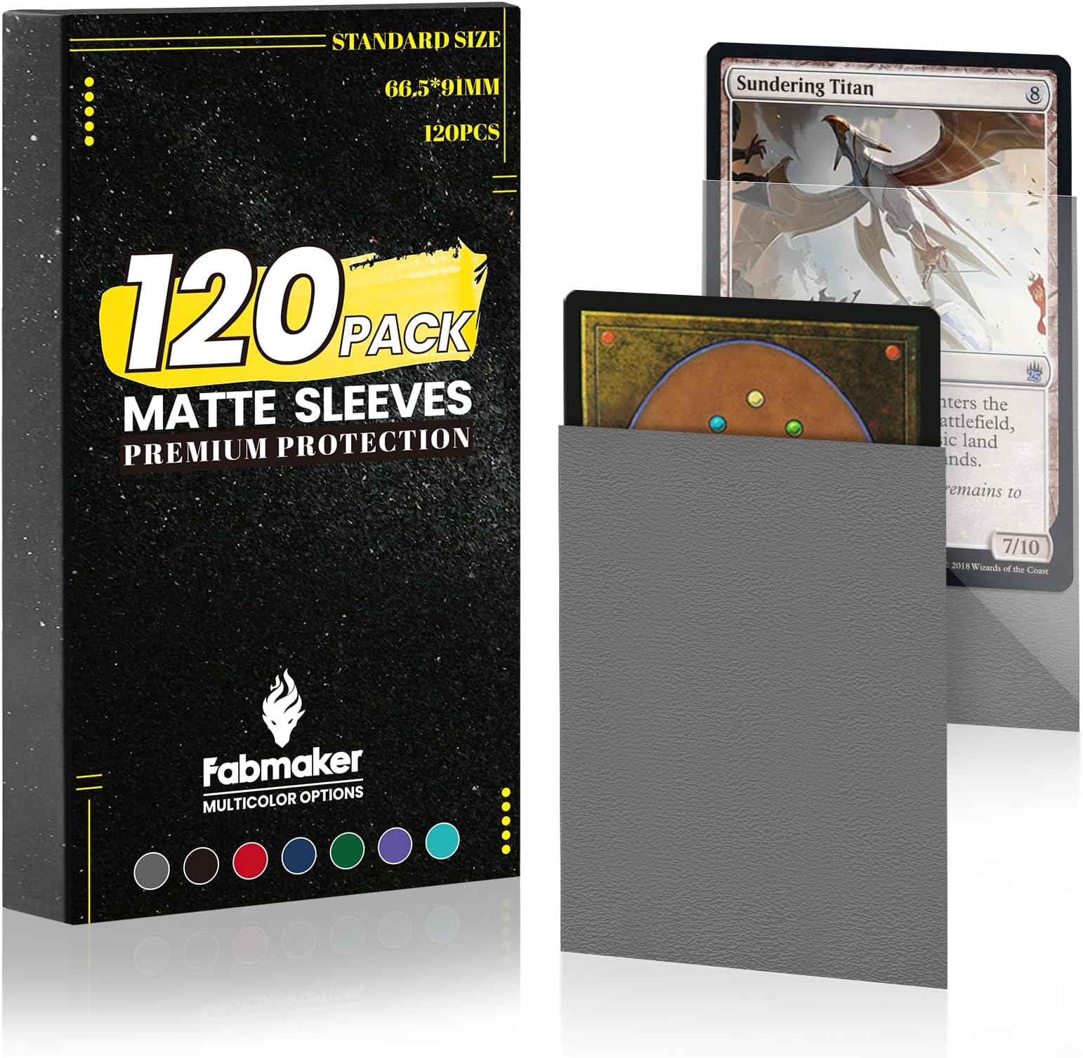 120Pack MTG Card Sleeves Toploaders for Trading Cards