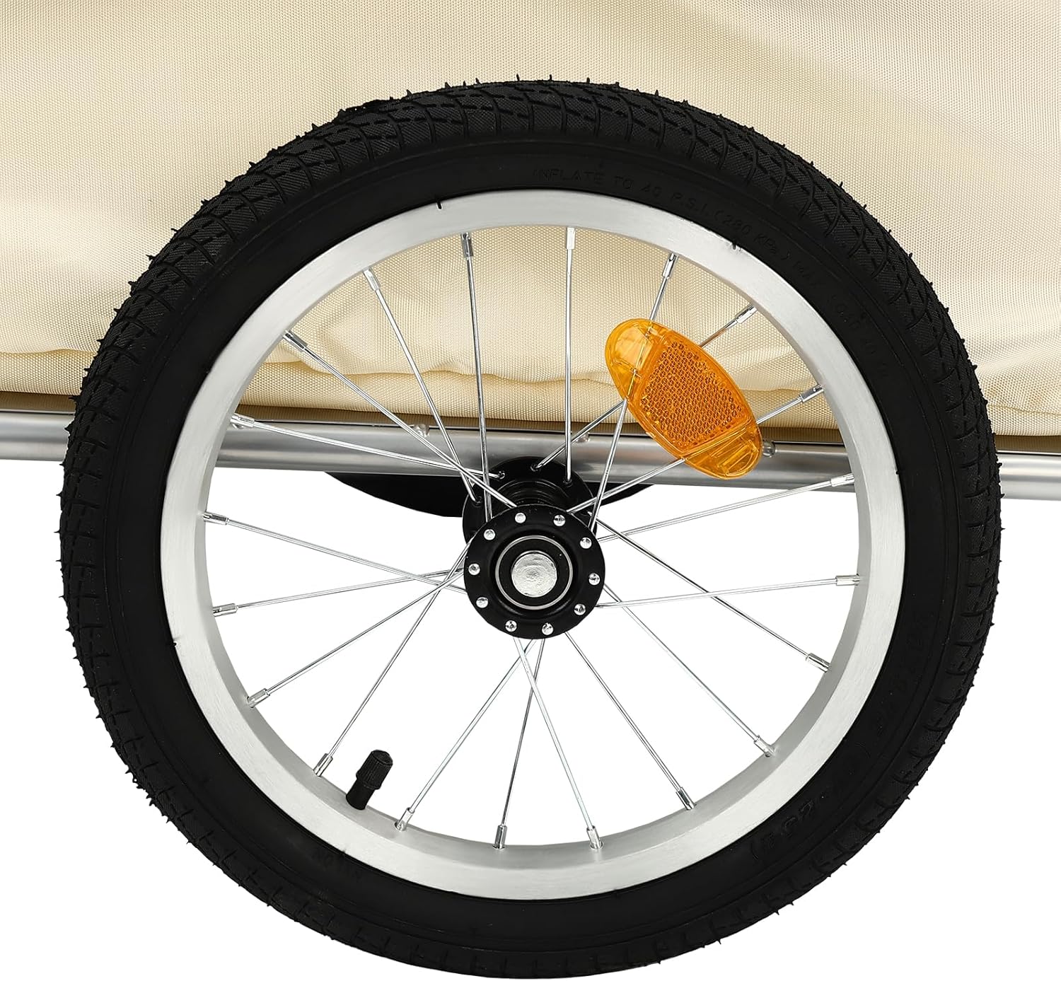 Bike Bicycle Trailer, Foldable Bike Wagon Carbon Stee Bike Cargo Trailer for Mountain Bikes with a Wheel Diameter of 24 Inches/26 Inches Load Bearing 50 Kg/110.23 Lbs Two-Wheel Bike Luggage