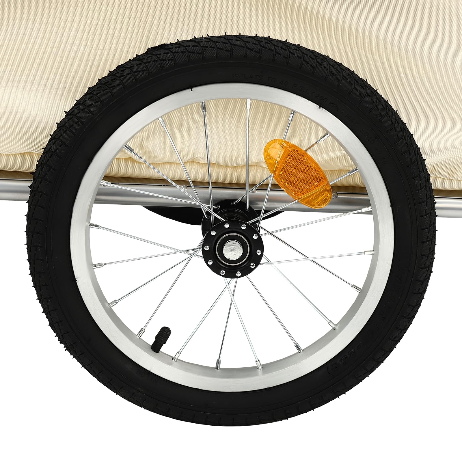 Remolque de carga para bicicleta, plegable, de aluminio, 52 x 69 x 27 cm, con capacidad de carga de 50 kg