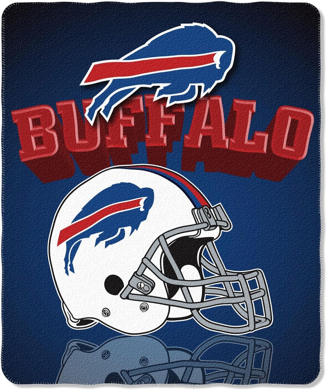 NFL Buffalo Bills Gridiron Fleece Throw, 50-inches x 60-inches