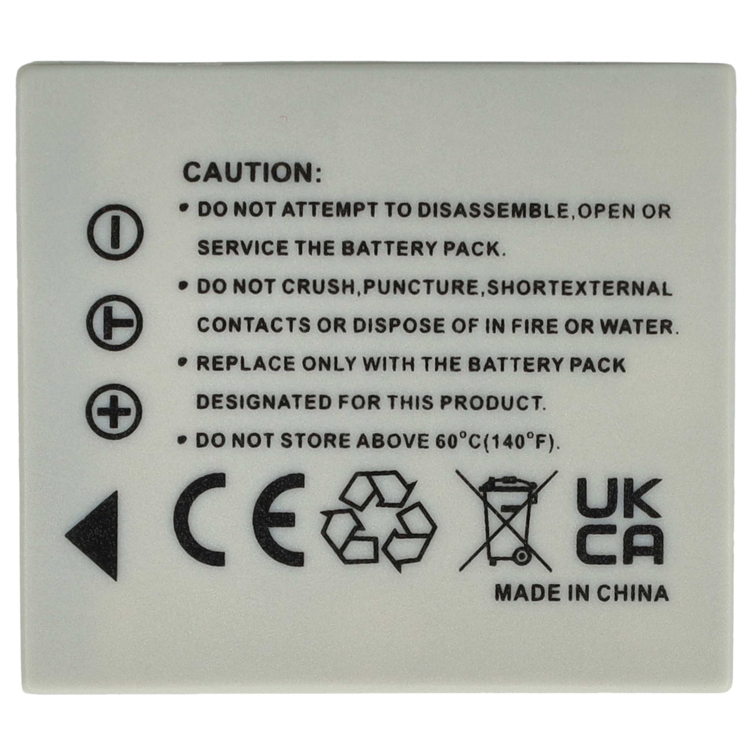 Batterie Rechargeable Vhbw 1000mAh 3,6V - Compatible Creative Vado HD Pocket Video Cam, Caméscope