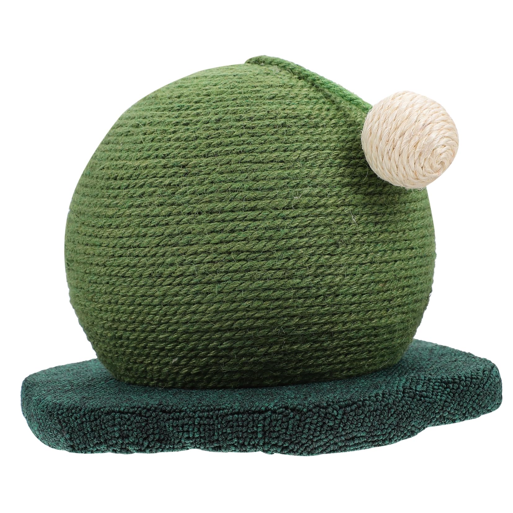 Griffoir pour chat de boule vert stable et tapis intérieur