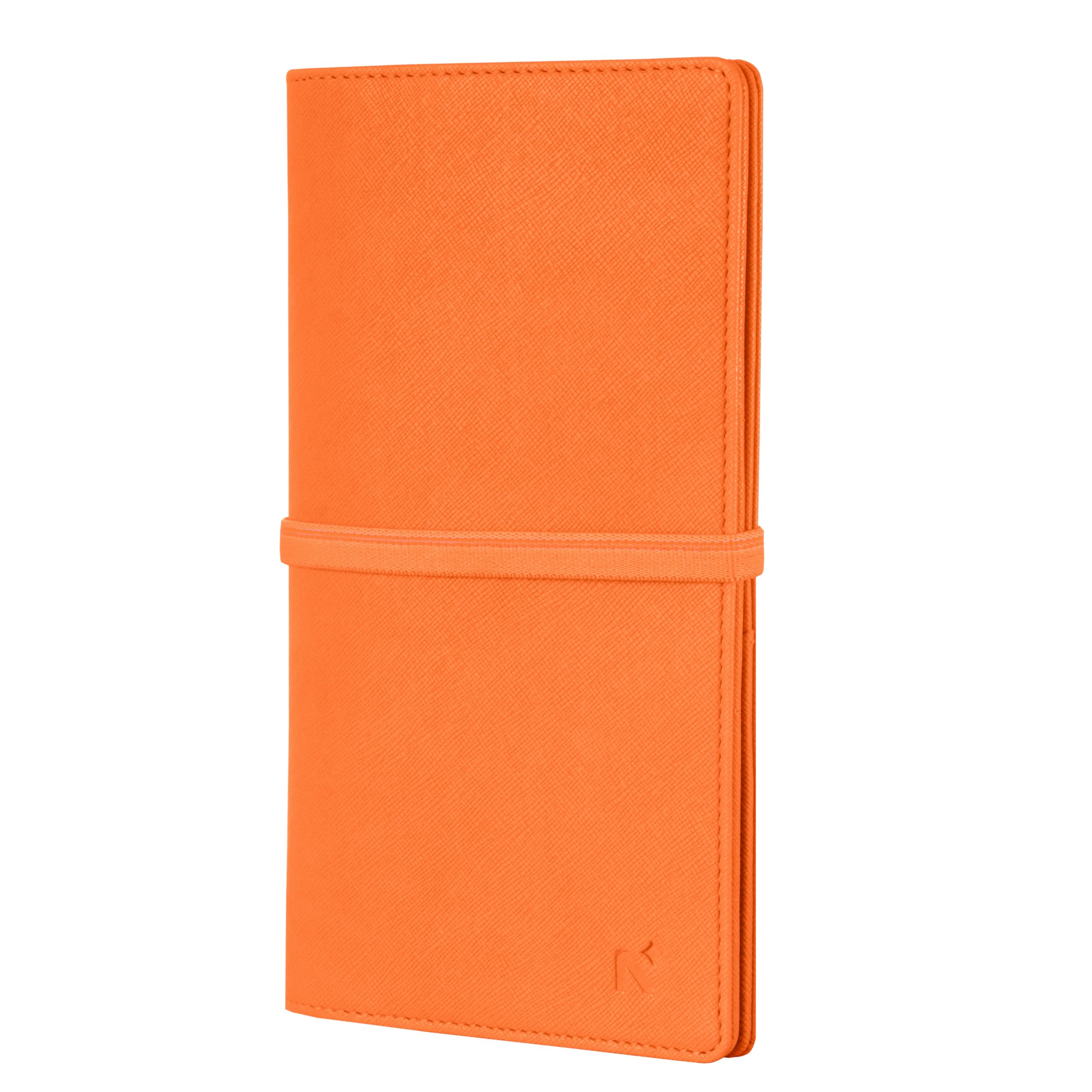 NEORAH — Funda para cuaderno de viajeros PETITE + diario de cuadrícula de puntos | Funda de piel sintética | Compartimento frontal y trasero | 3 ranuras para tarjetas | 2 marcadores | Caja de regalo -