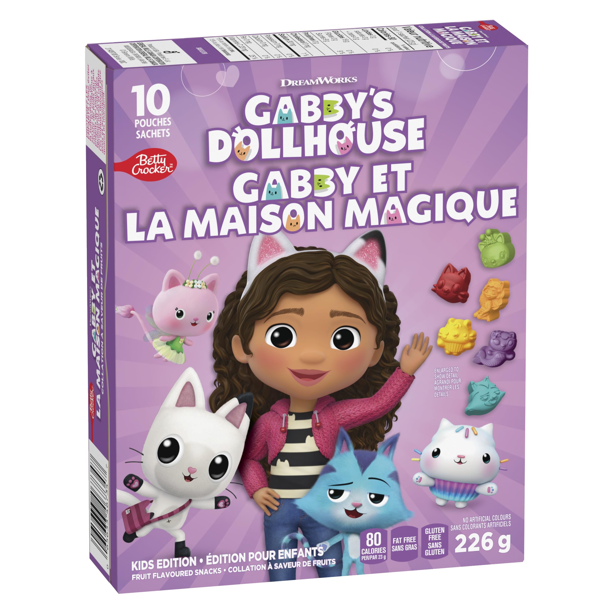 Betty Crocker Gabby's Dollhouse Fruit Flavoured Snacks, Pack of 10