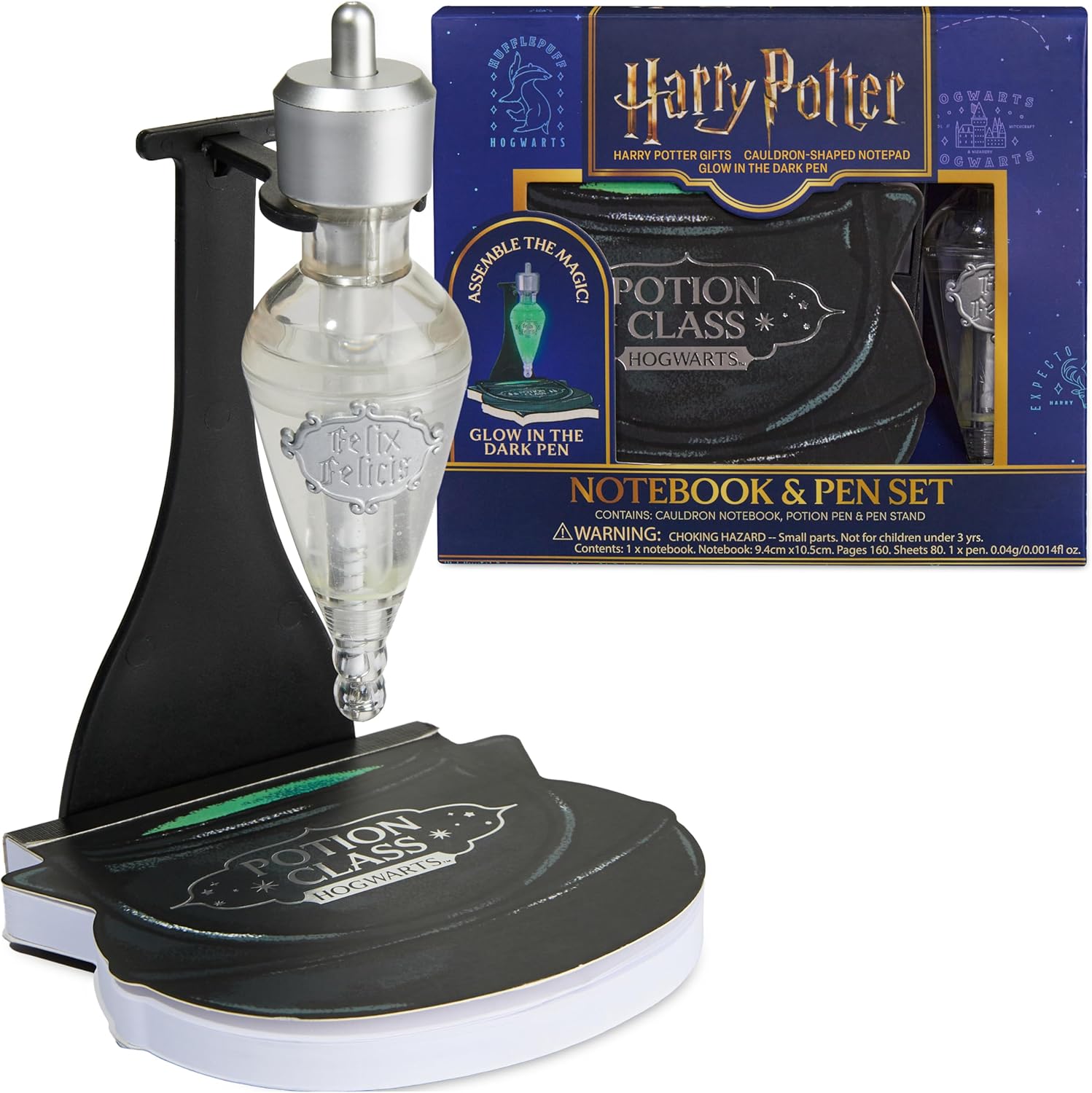 Harry Potter Floating Wand Pen with Magnetic Stand, HogwartsCollectibles in Gift Ready Box, Cool Desk Decor for Office, Gifts for Kids and Adults (Black 1 Pcs)