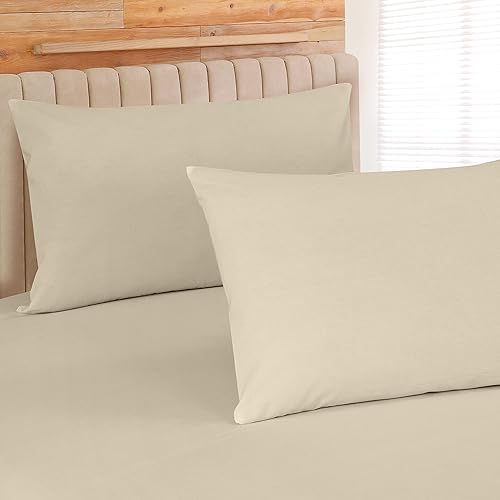 Miniatura 4 de ROYALE LINEN - Juego de sábanas de algodón peinado de fibras largas de 300 hilos de 100 % de fibras largas, 4 piezas, 1 sábana bajera, 1 sábana