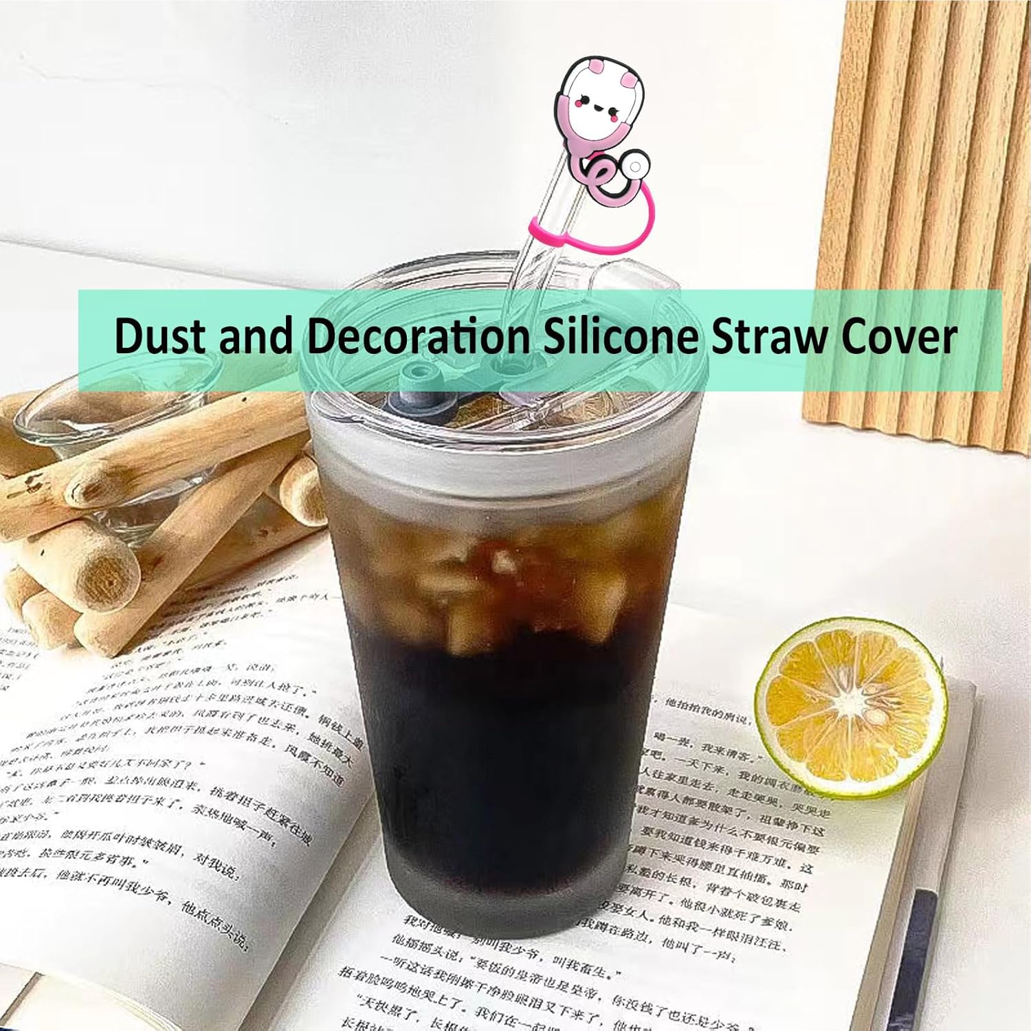 6Pcs Nurse Straw Covers Cap for Stanley Cup, 10mm Medical Straw Topper, Silicone Straw Tip Covers for Drinking Straws (Nurse Straw Cover) - Image 4