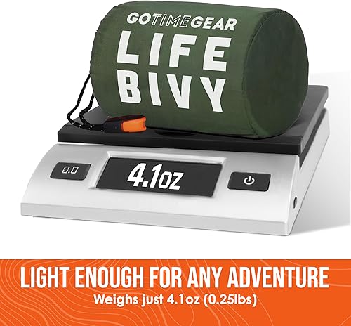 Miniatura 4 de Go Time Gear Life Bivy Emergency Survival Sleeping Bag Thermal Bivy - Use as Emergency Bivy Sack, Survival Sleeping Bag, Mylar Emergency Blanket