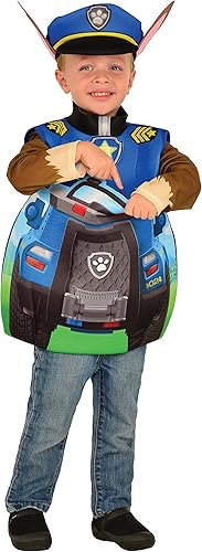Rubie's disfraz de Chase de Patrulla de Cachorros en 3D para niño, bebé mayor (de uno a dos años), Un solo color