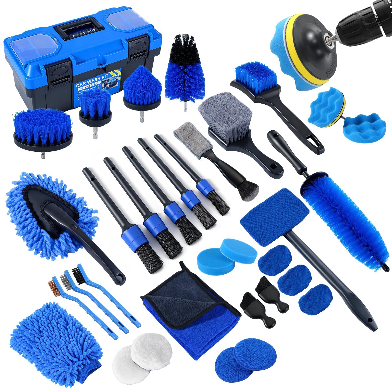 NIKCOSMK 36‑Piece Car Detailing Kit