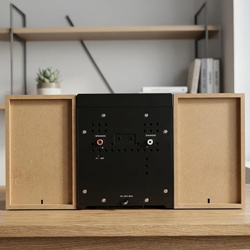 Denver MCA-240 Micro-chaîne CD/FM avec Double Alarme, AUX, Prise Casque, télécommande, 2 x 2 W RMS, Noir - 7