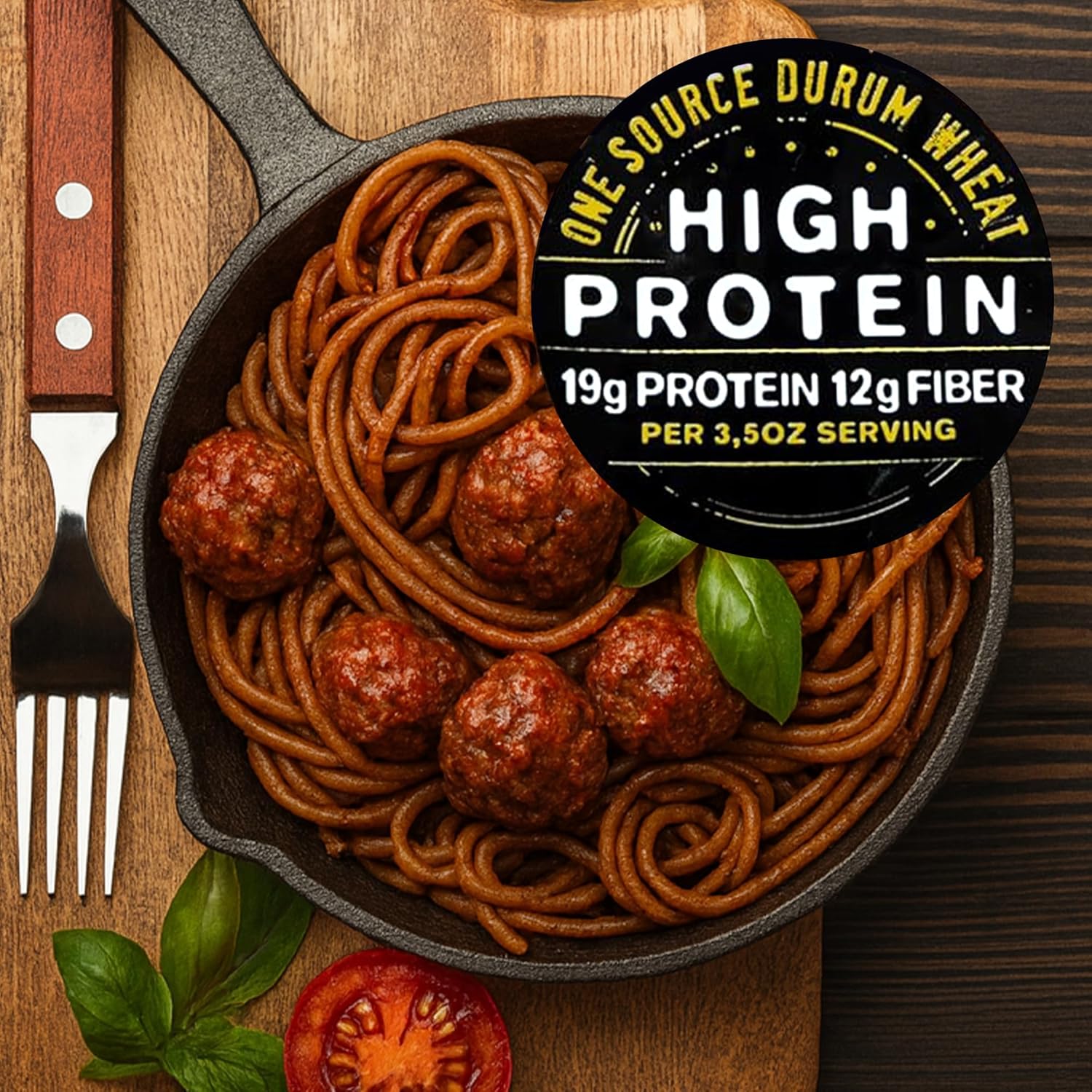 Garofalo - High Protein Spaghetti Pasta | Premium Durum Wheat Semolina with 19g Protein & 12g Fiber | Italian Made, Bronze-Drawn, PGI Certified (16 oz, 4-Pack)