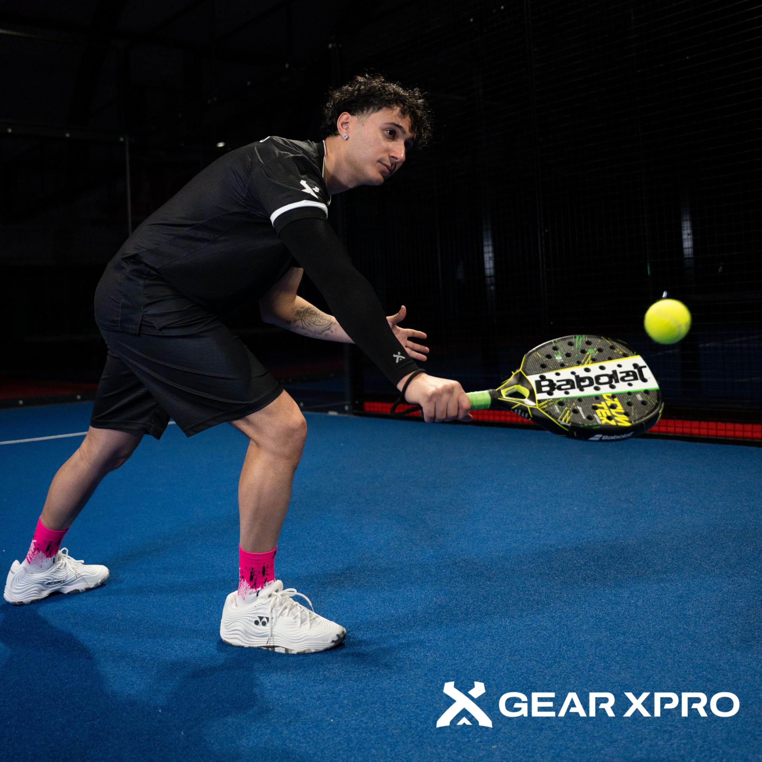 Calze Padel Professionali - Massima Stabilità e Aumento Performance - Riduzione Distorsioni - Protezione Tallone Comfort