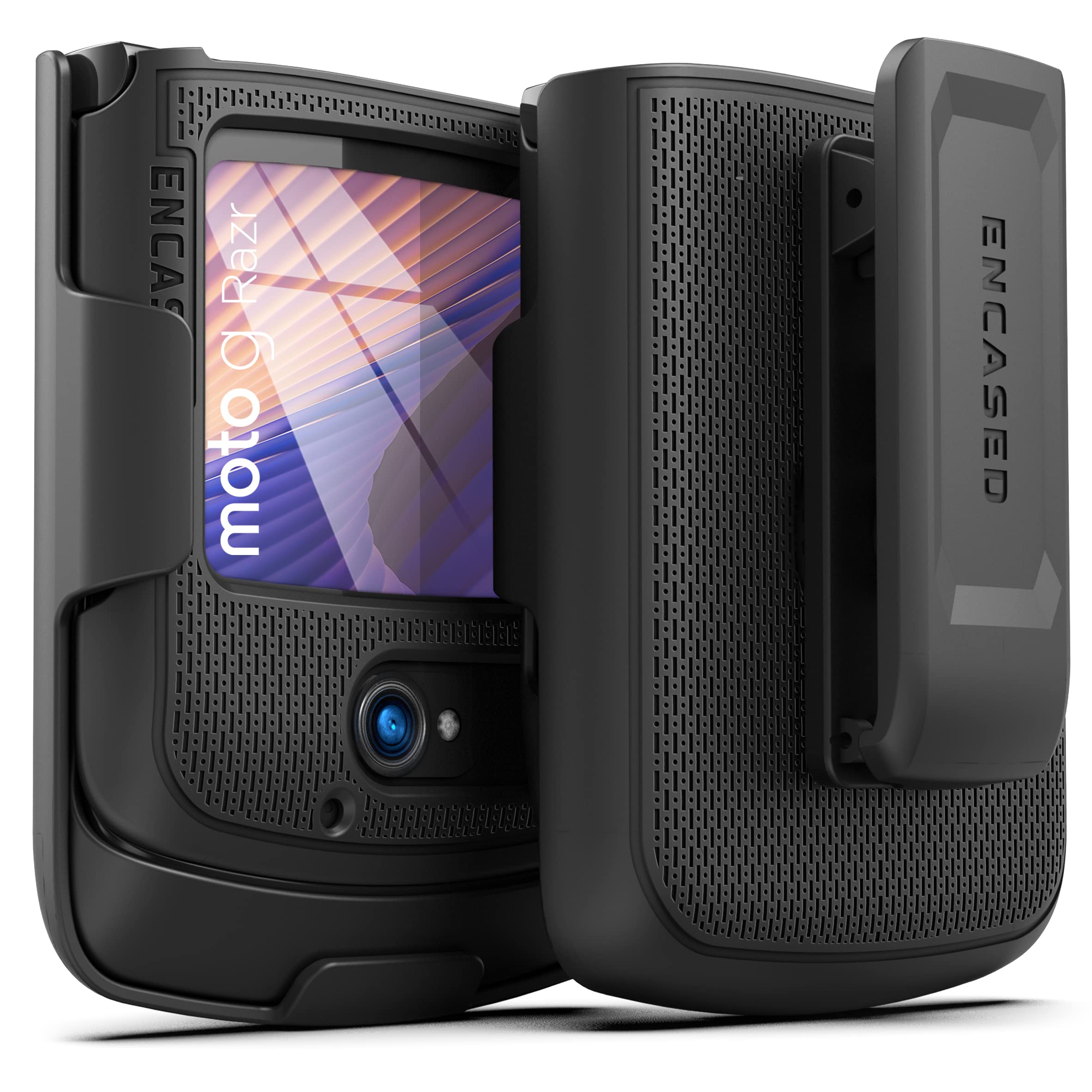 Encased DuraClip - Custodia con clip da cintura per Motorola RAZR 5G (versione 2020)