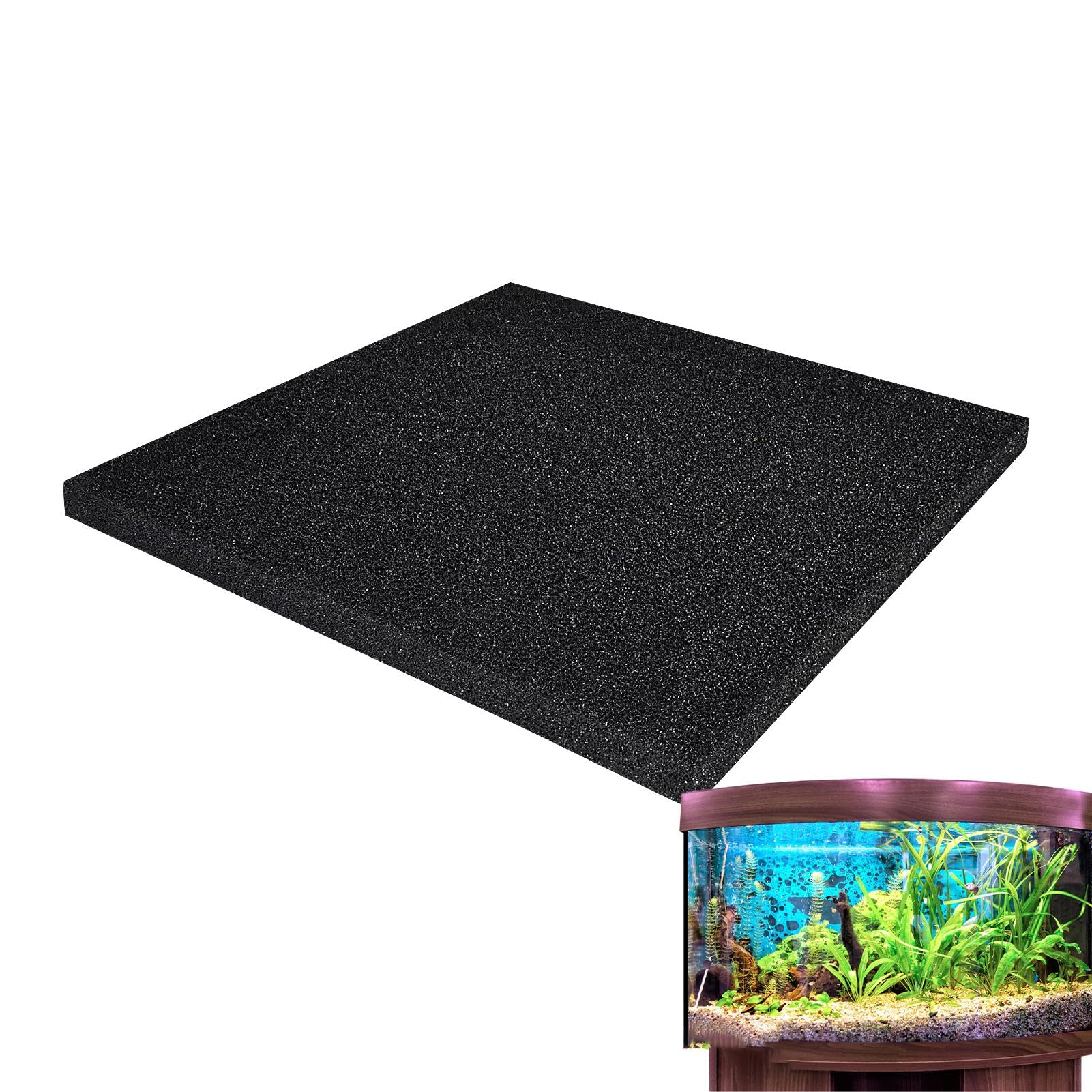 Wezalget Aquarium Filter Foam Pad | Easy to Cut Replacement Fish Tank Filter Foam Aquarium Filter Media Foam - for Aquarium Fish Tank Pond Canister Filters, Enhanced Aquatic Health