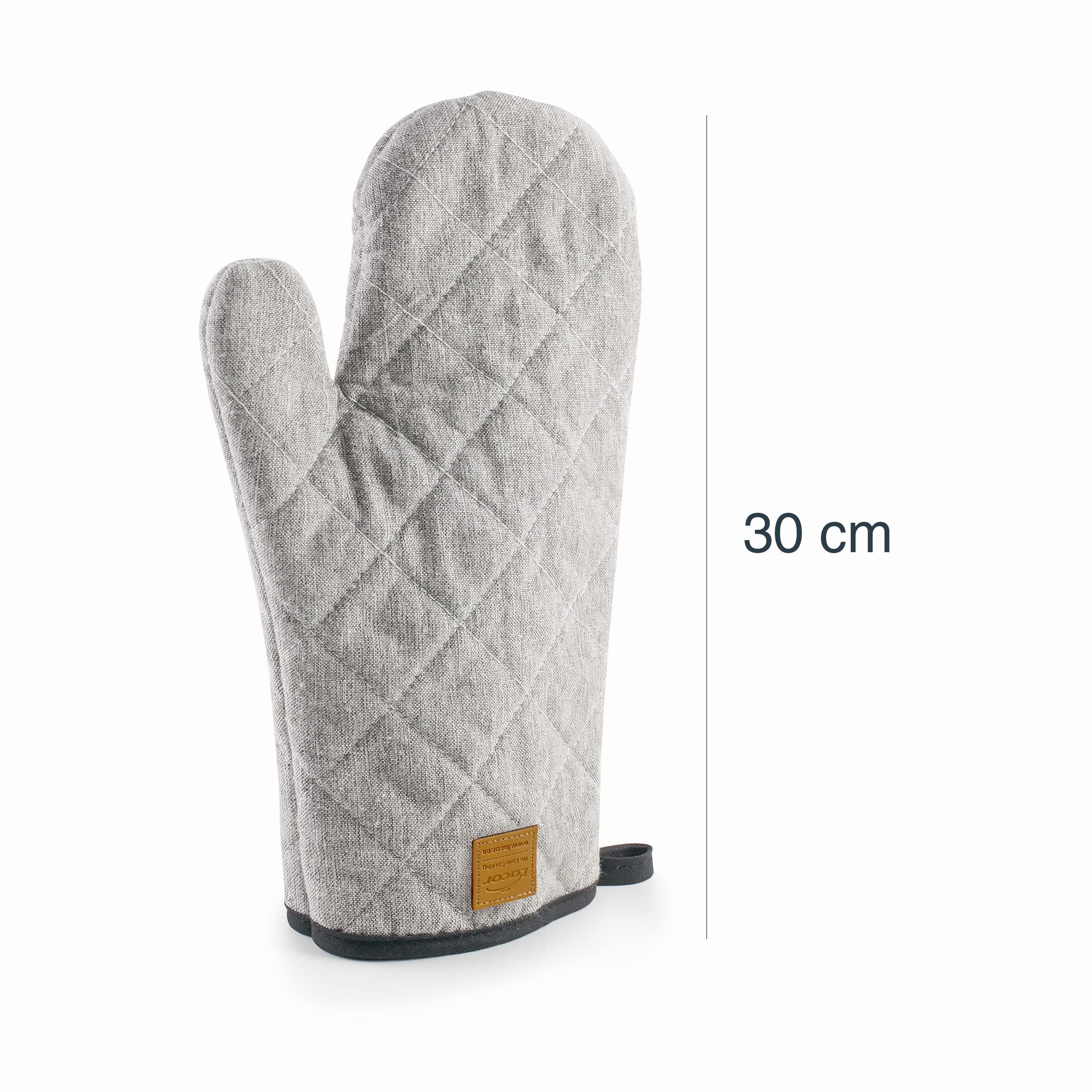 Gants De Four Lacor Paris - Résistance Chaleur Avec Manche Longue 30cm | Bleu Marine