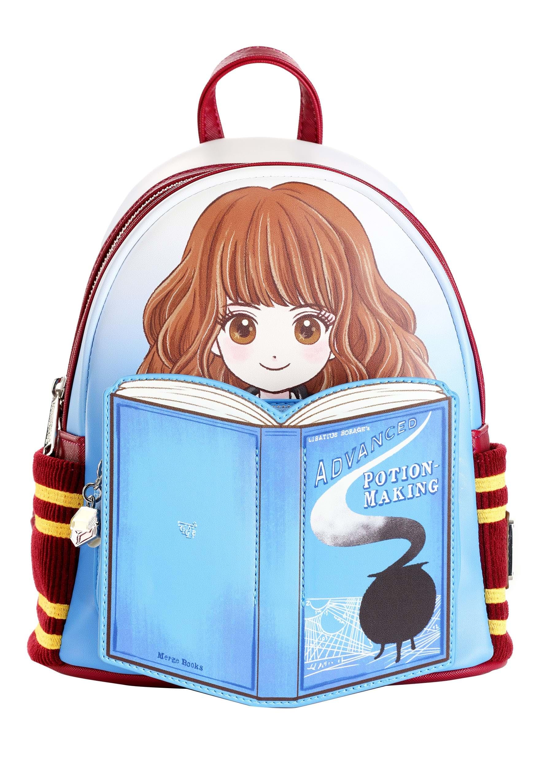 Loungefly Hermione Potion Making Mini Backpack Harry Potter Accessories Standard, Light Blue,lush,white, Standard Fashion
