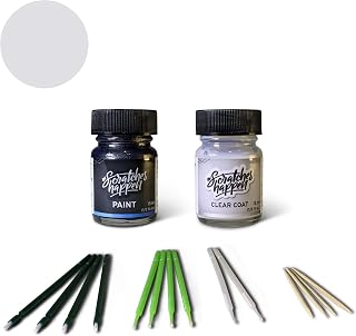 ScratchesHappen Exact-Match Touch Up Paint Kit - Brilliant Silver Pearl (BHT/EX60294/SAC60511/SAC60512) for Harley-Davidson - Essential (Paint + Clear Coat)