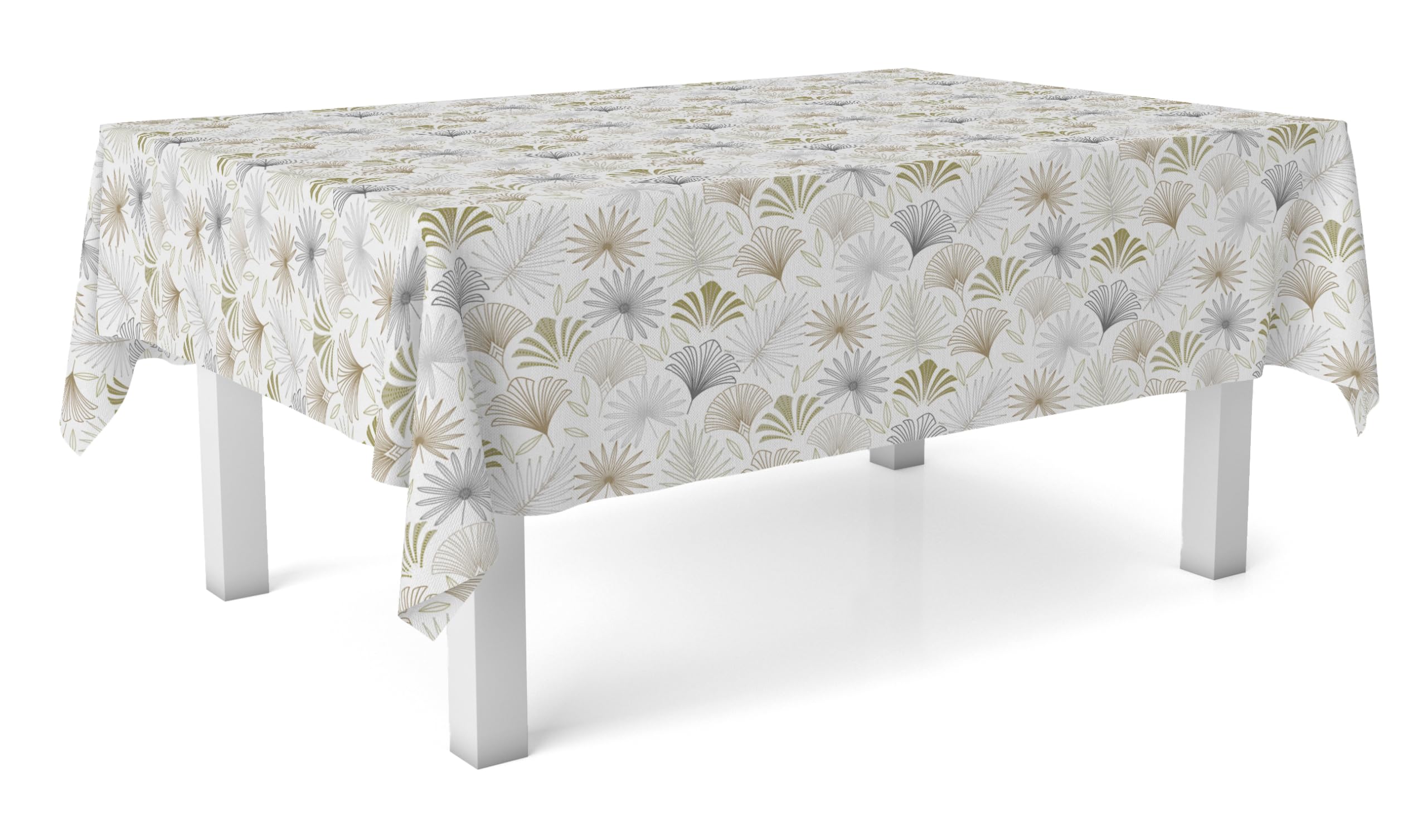 Martina Home Beige Oilcloth Tablecloth Palmito 140 Round