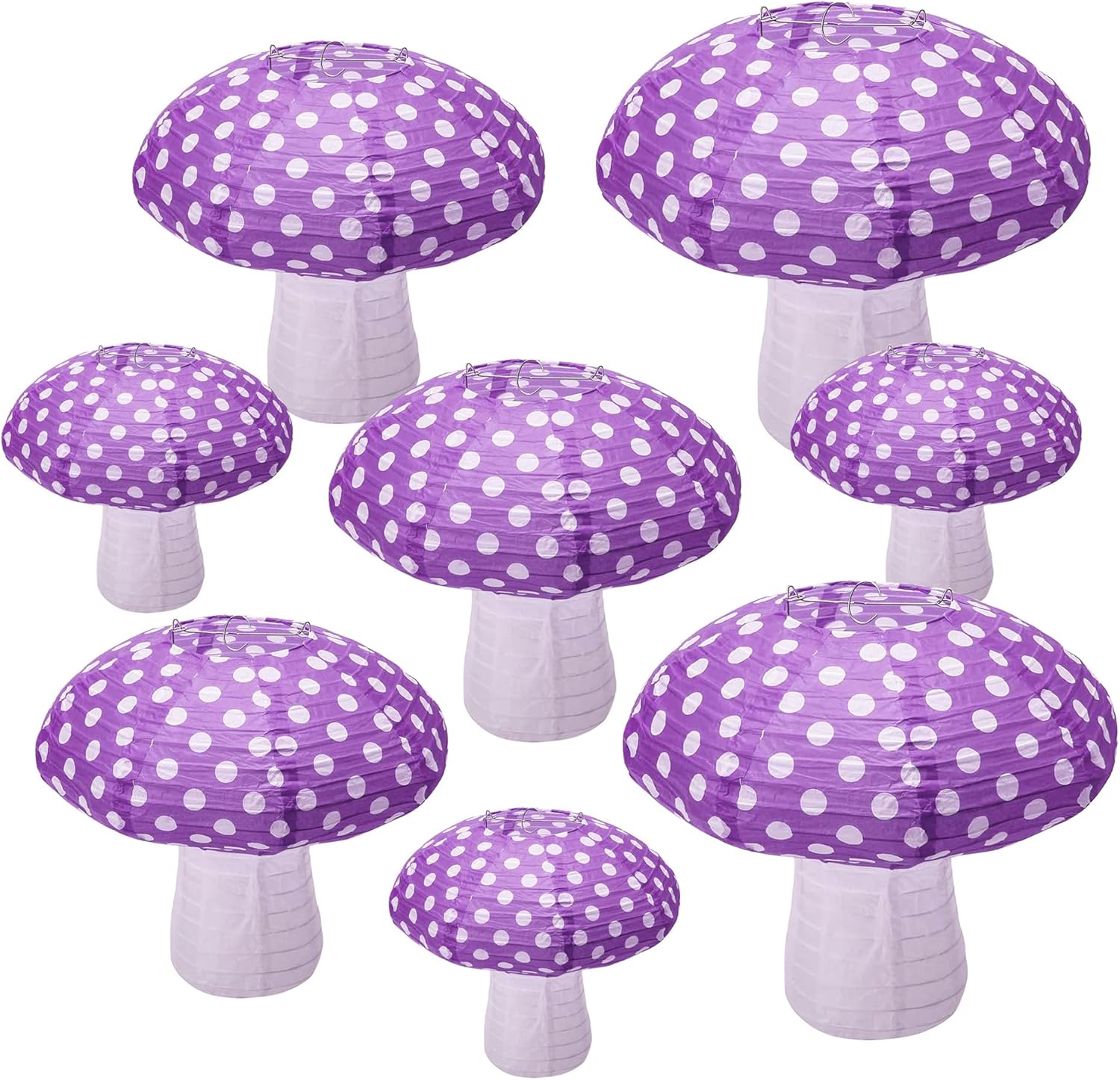 Mushroom Paper Lantern Mushroom Hanging Lanterns Mushroom Party Decorations Mushroom Table Centerpieces for Forest Jungle Wonderland Theme Birthday Baby Shower Garden Decor