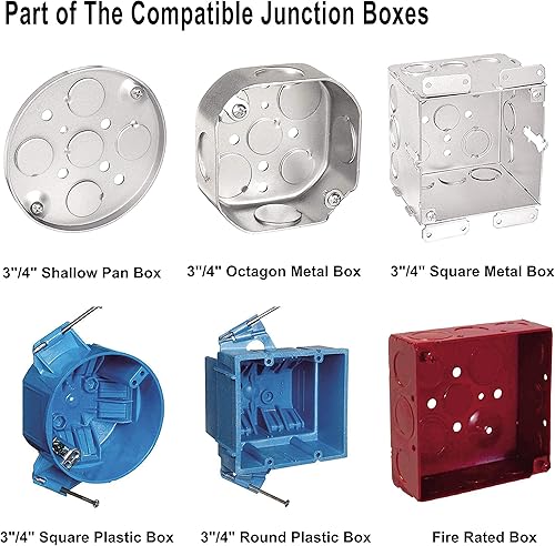 Miniatura 6 de Paquete de 10 luces LED de bajo perfil empotrable y montaje en superficie, redonda, 10 W, 600 lúmenes, blanco frío 4000 K, diseño CRI80, DOB,