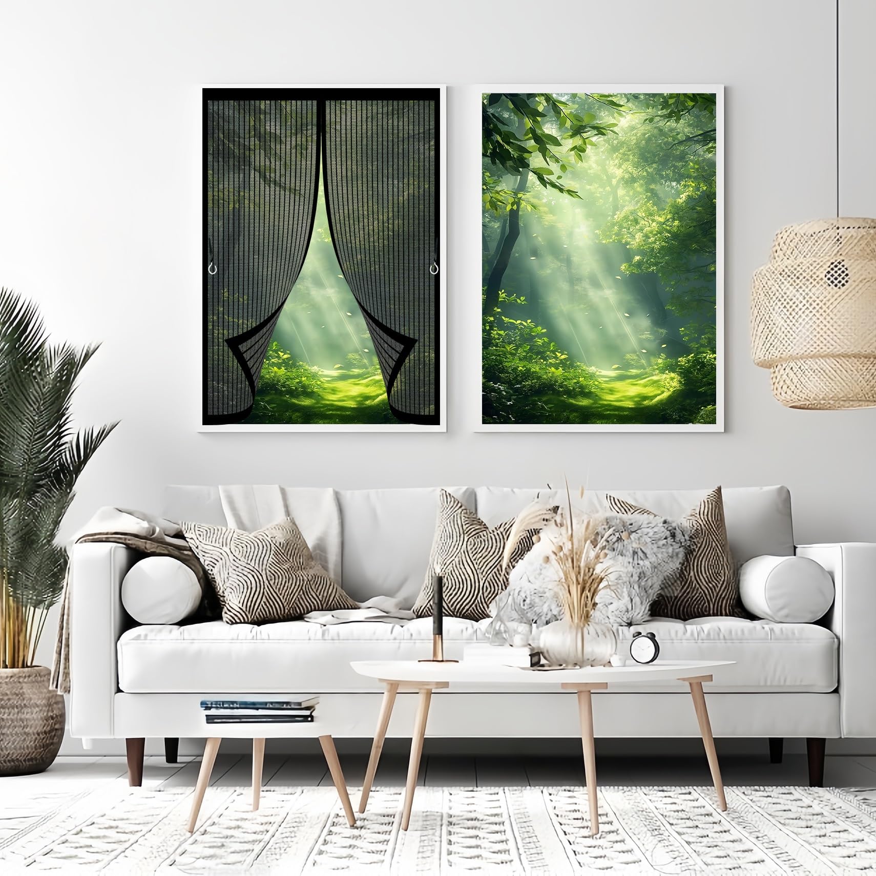 Magnetisch Vliegengaas 77 x 185 cm, Sterke Magneten, Full-Frame