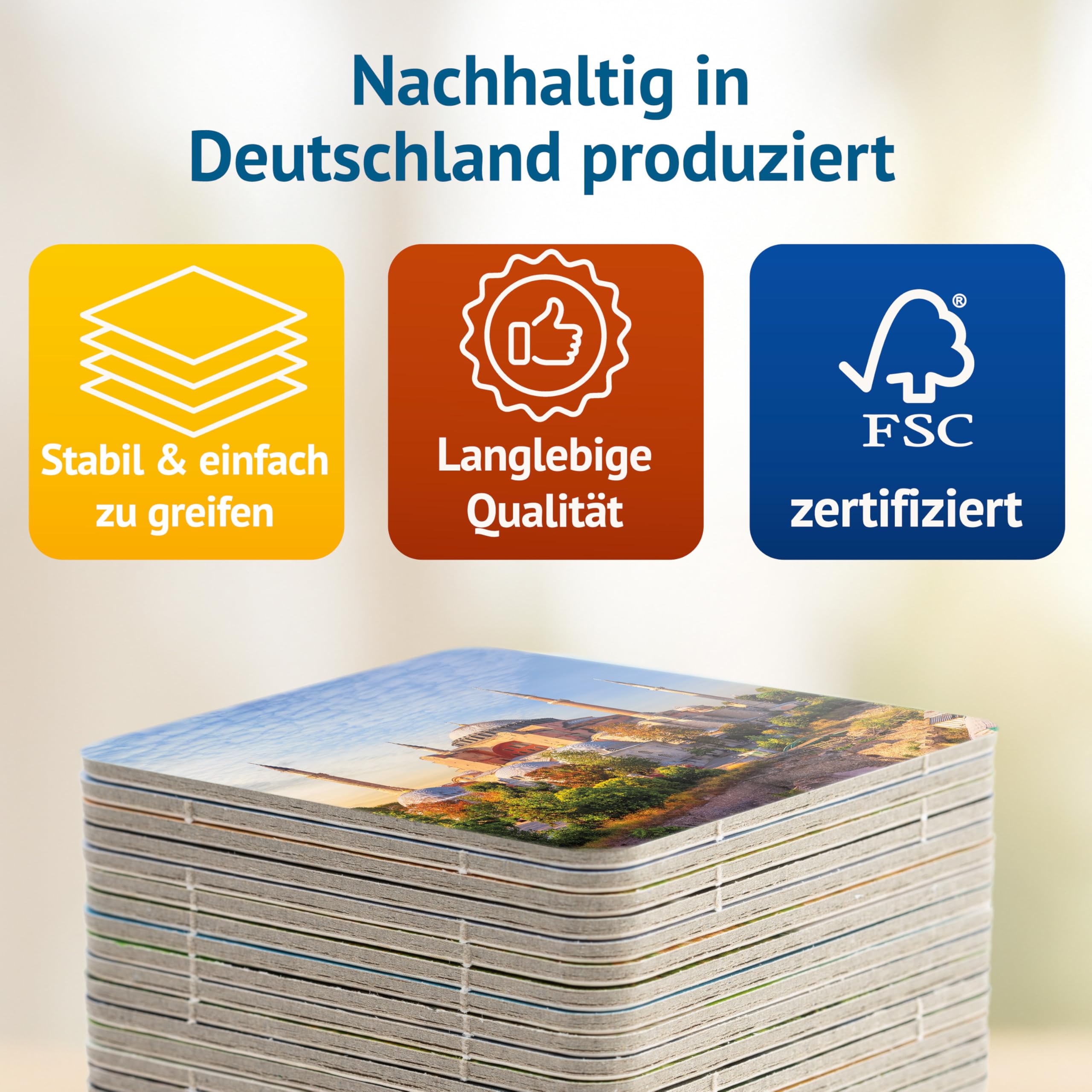 Starnberger Spiele - Weltkulturerbe Memospiel - Kartenspiel für Erwachsene und Kinder ab 6 Jahren - Geschenk für Reise- und Kulturliebhaber