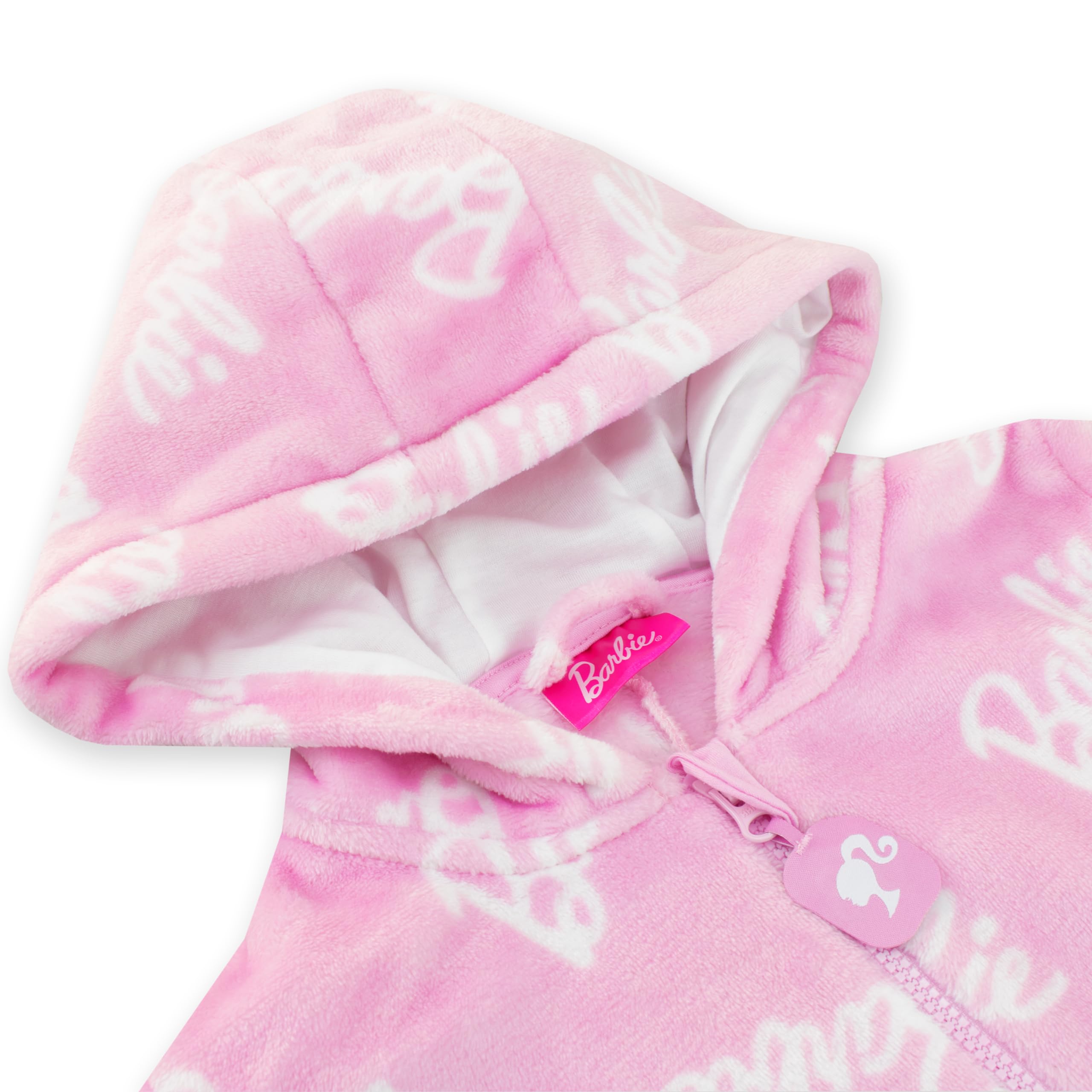 Barbie Onesie dla dziewczynek Różowa polarowa piżama dzieci Rozmiary 5-13 lat