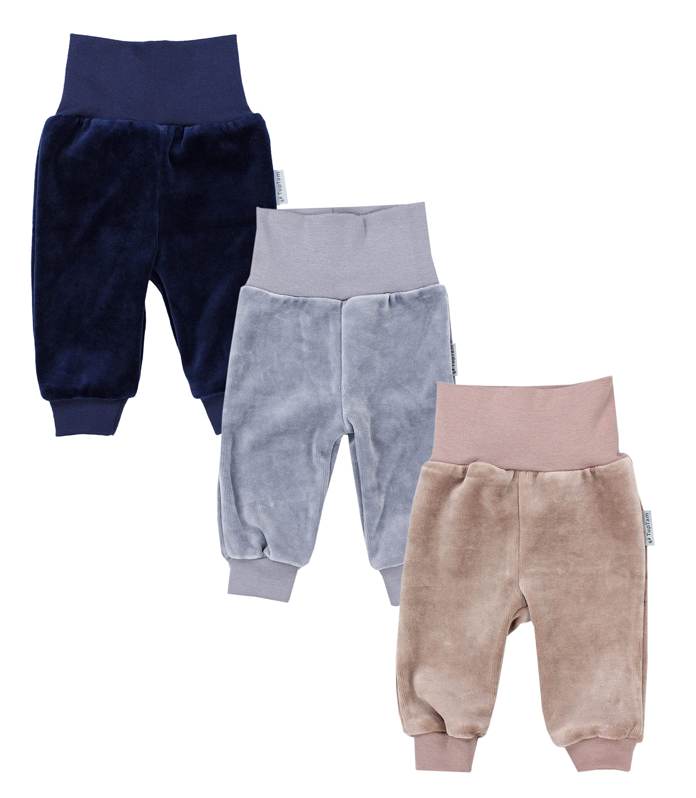 TupTam Pantalon Bébé Garçon Hiver 3 Pièces – Pantalon Bébé Doux et Chaud avec Taille Élastique