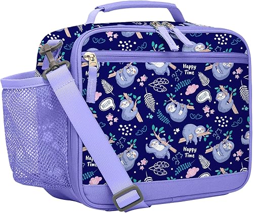 Miniatura 10 de Bolsa de almuerzo Choco Mocha de teñido anudado para niños, lonchera para niñas, loncheras para la escuela, bolsa de almuerzo con paquetes de hielo