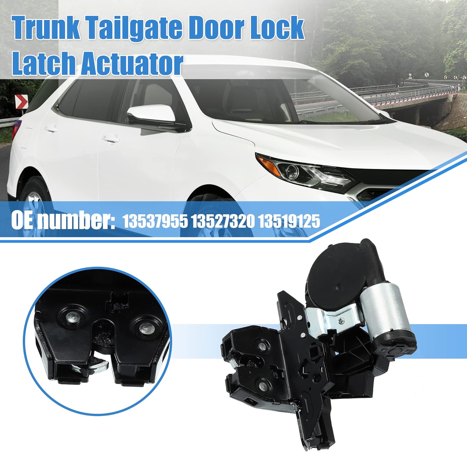 X AUTOHAUX Rear Trunk Latch Actuator Motor for Chevy Suburban Tahoe Equinox Traverse for GMC Yukon Acadia Terrain for Cadillac XT5 XT4 for Buick Regal Hatch Tailgate Lock 13527320 13519125