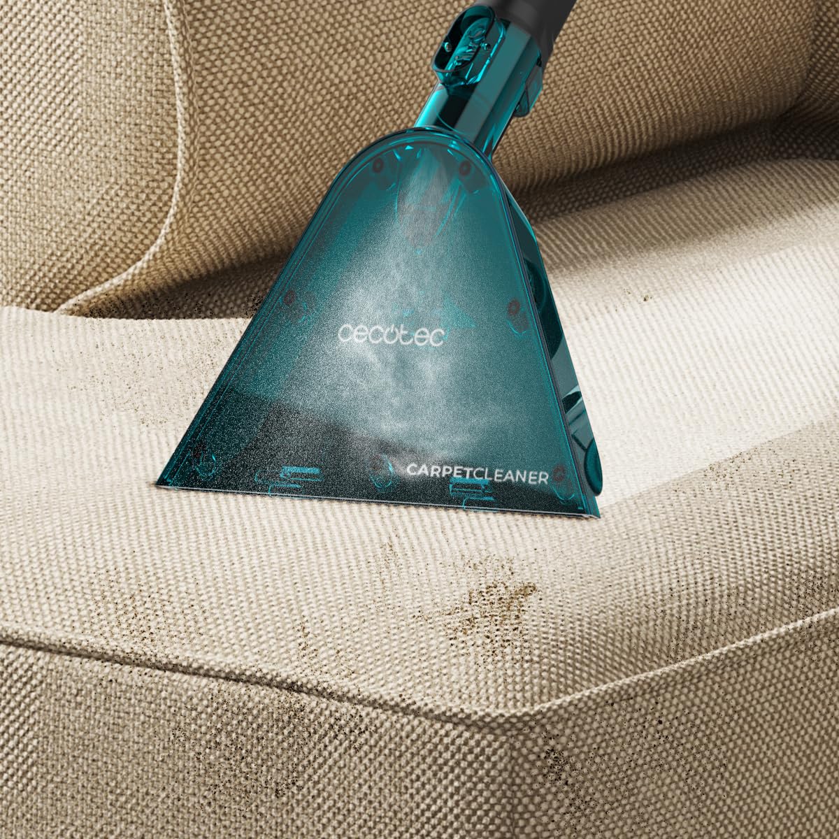 Cecotec Aspirapolvere Solidi, Liquidi, Tappezzerie e Tappeti con Cavo Conga CarpetClean 20000 Pro Ultra. 1600W, 21kPa di Potenza, Funzione 2 in 1, Capacità 20L, Kit Accessori, Raggio d'Azione 7m