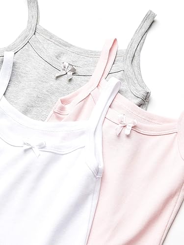 Vista 2 de Maidenform Camisola para niña, paquete de 3 Wht/Heather Gris/Tono Rosa