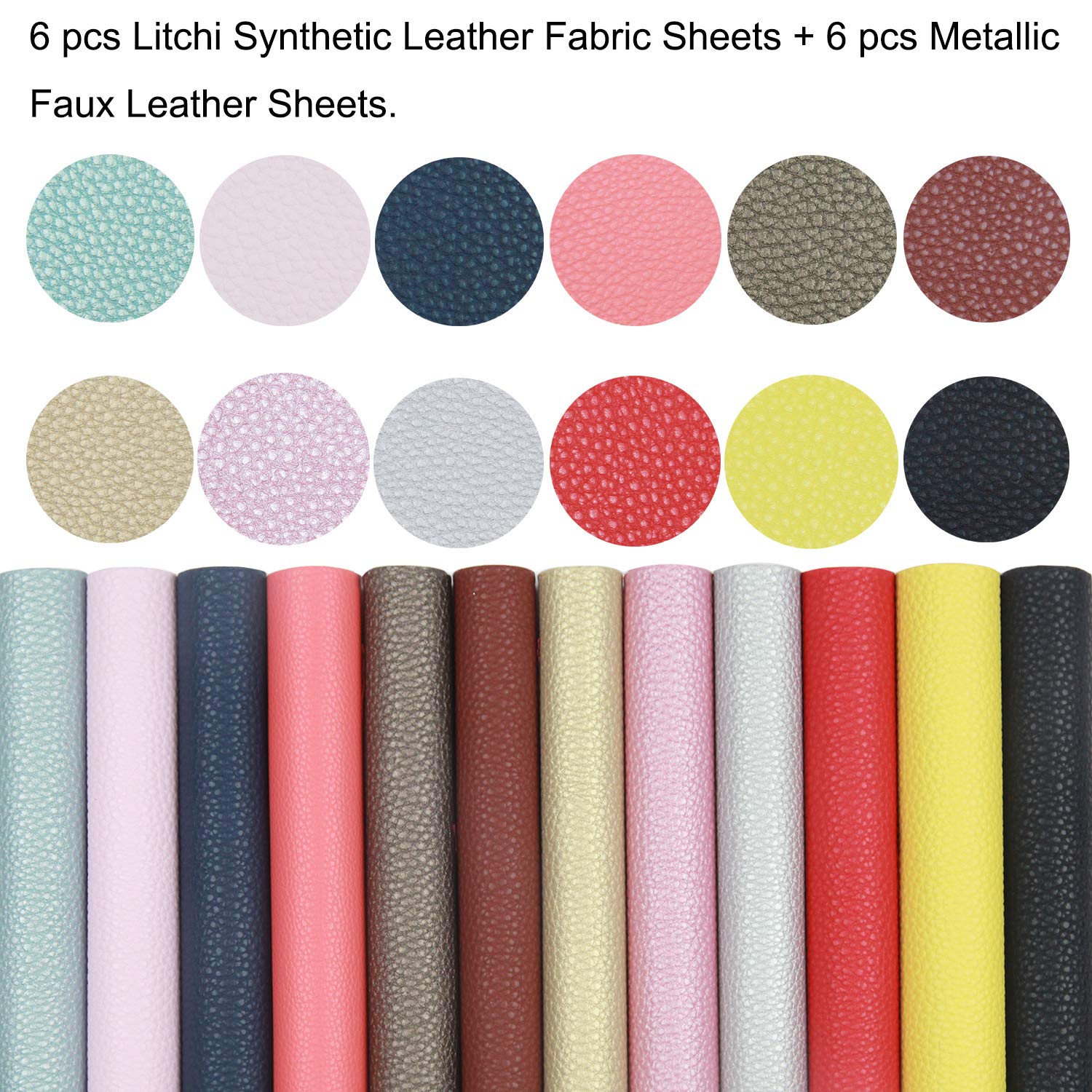 10 Blätter Kunstleder Weiß & Schwarz – 20x30 Cm, Gemustert, Für DIY Ohrringe & Basteln
